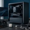 CPUとGPU、マザーボードを並べた自作PC用CPU選びを表すデスク環境