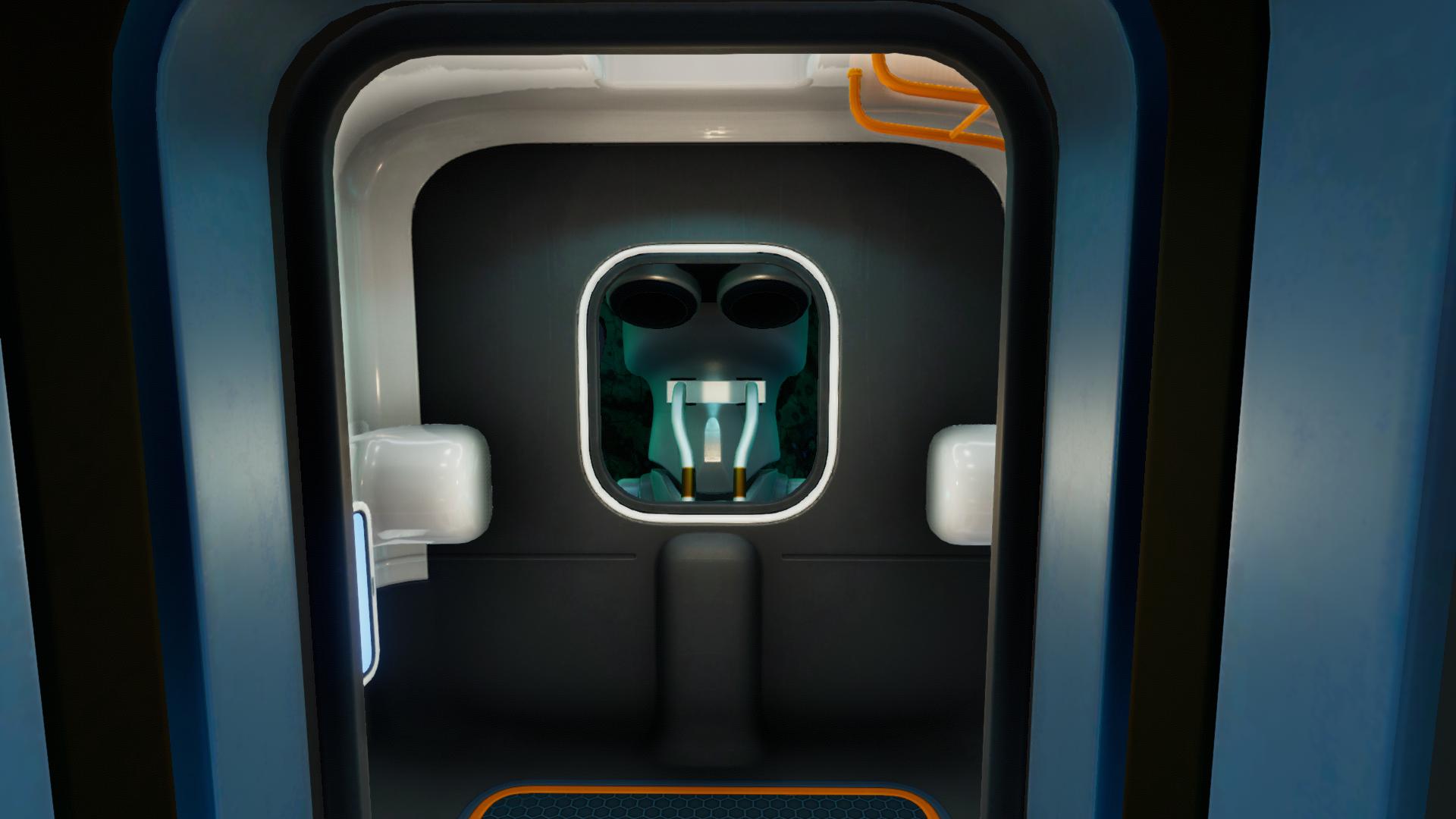 Subnautica Below Zeroのシートラック・ドッキングモジュール内部にある通路と接続部分